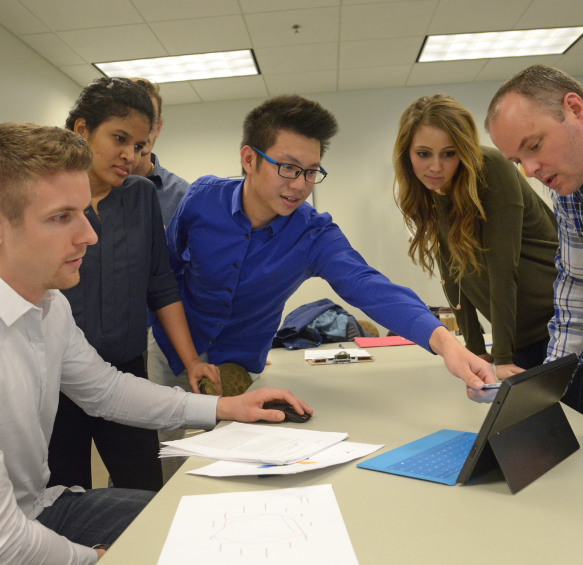 Students Collaborating on a project